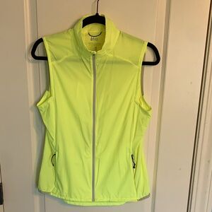REI cycling vest—bright yellow